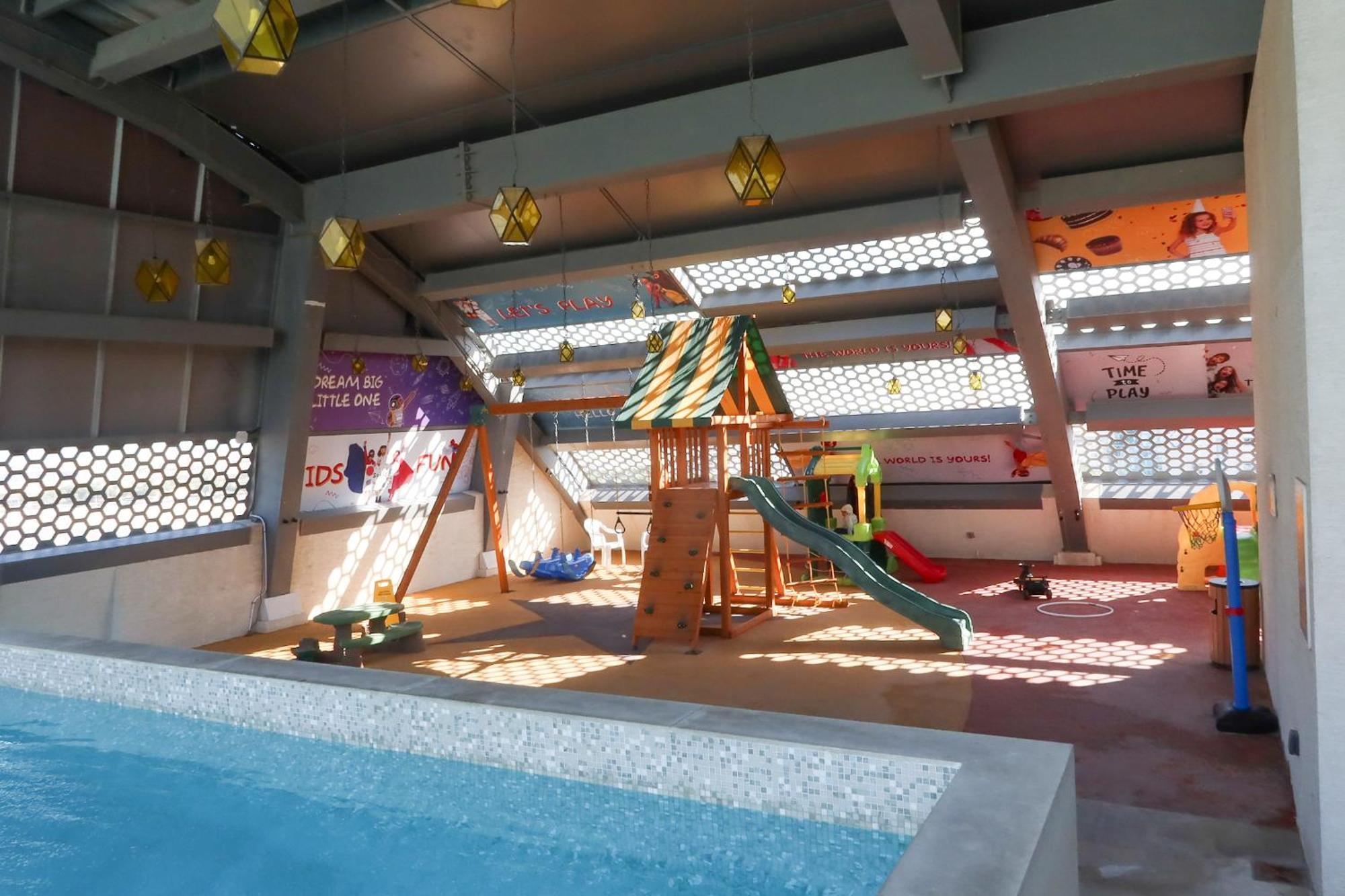 Steigenberger Residence โดฮา ภายนอก รูปภาพ The interior of the leisure centre