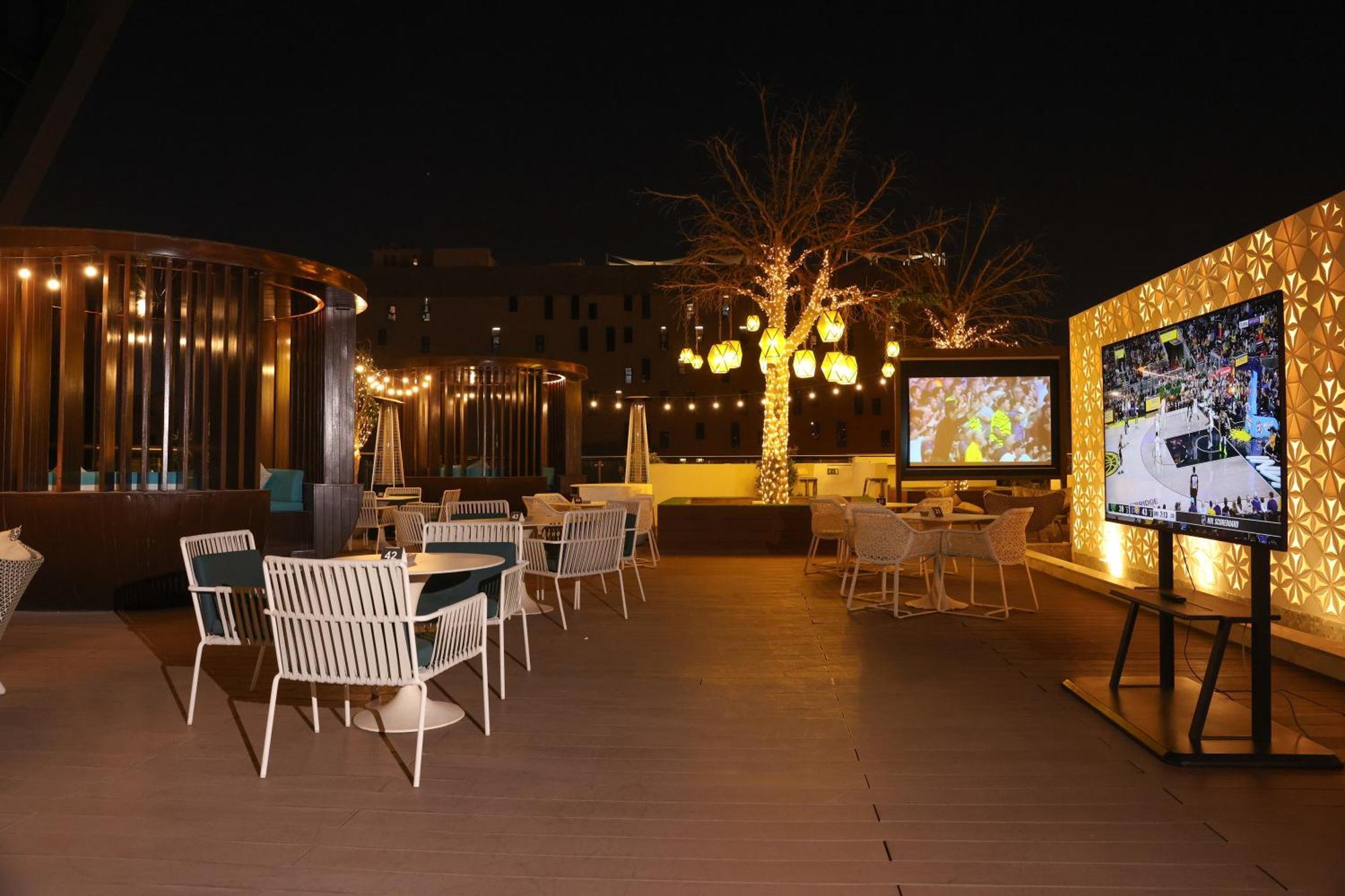 Steigenberger Residence โดฮา ภายนอก รูปภาพ The Sky Bar